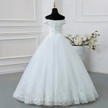 Y&M Novias Off Shoulder Plus Size Vestido De Noiva 2026 New Wedding Dress Train or Floor Customized large Bridal Tulle Mariage