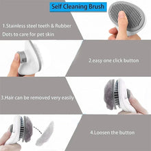 Stainless Steel Pet Hair Remover Brush for Dogs Cats Professional Deshedding Grooming Tool Home Pet Supplies Cat Dog Accessories