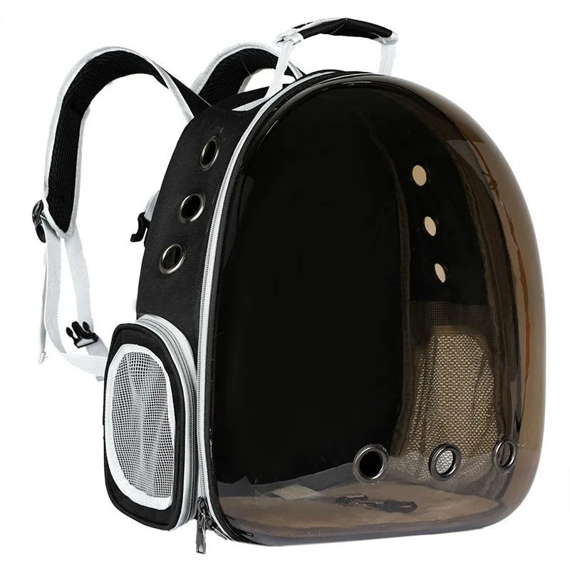 Pet carrying bag space  Space capsule dual-shoulder backpack  Breathable transparent backpack  Cat and dog transportation bag