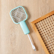 2-in-1 USB Mosquito Killer Lamp Electric Mosquito Swatter Purple Light Mosquito Trap Portable Insect Killer for Home Outdoor Cam