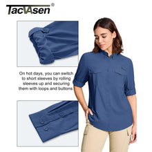 TACVASEN Womens UPF 50 Fishing Shirt Quick Dry Long Sleeve