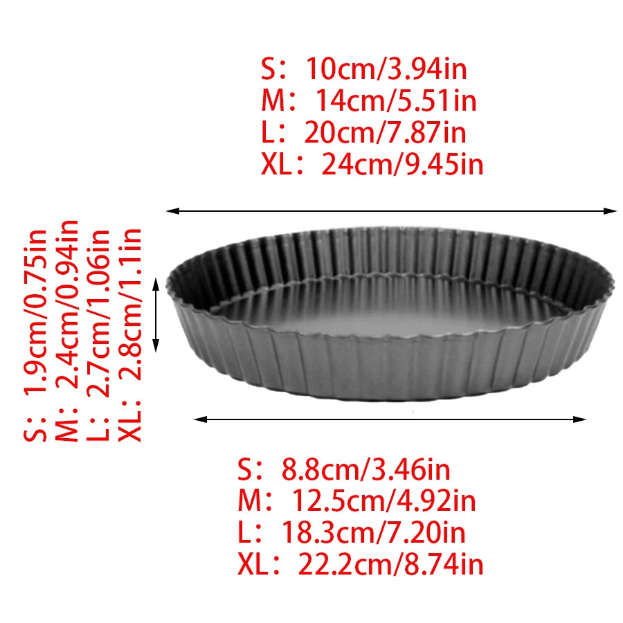 2pcs Chrysanthemum Pie Plate with Removable Bottom & Oil Brush Set, Non-stick Fluted Tart Pizza Pan Home Kitchen Baking Mold XJM