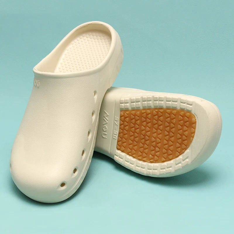 Doctor Scrub Clogs Light Nurse Slippers Medical Shoes Non-slip Dentist Surgical Shoes Soft Pet Hospital Scrub Clogs X09-05