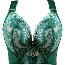 plus Size Push up Bra Sexy Lace Underwire Full Coverage Lingerie Wide Side Wings Thin Cup Support for Curvy Women Big Bust
