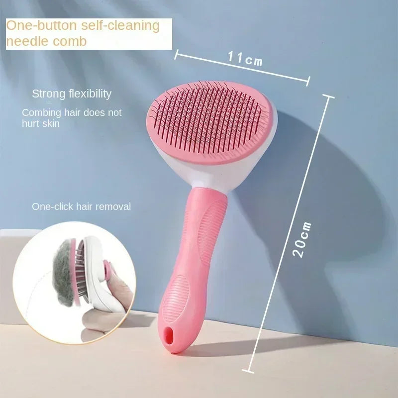 Stainless Steel Pet Hair Remover Brush for Dogs Cats Professional Deshedding Grooming Tool Home Pet Supplies Cat Dog Accessories