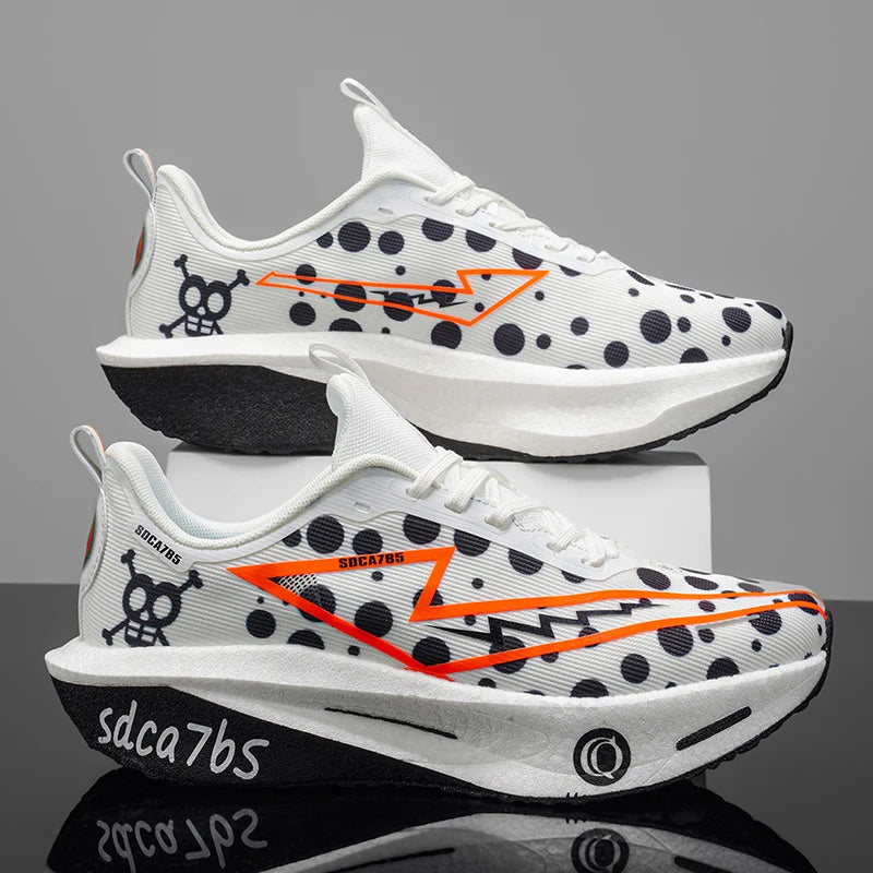 Men's Casual Sports Shoes, Breathable Lightweight Road Marathon Shock-Absorbing Running Shoes, Unisex Outdoor Casual Shoes, Gym Workout, Travel, Walking, Leisure Shoes, Versatile and Comfortable Badminton and Tennis Shoes, Ha