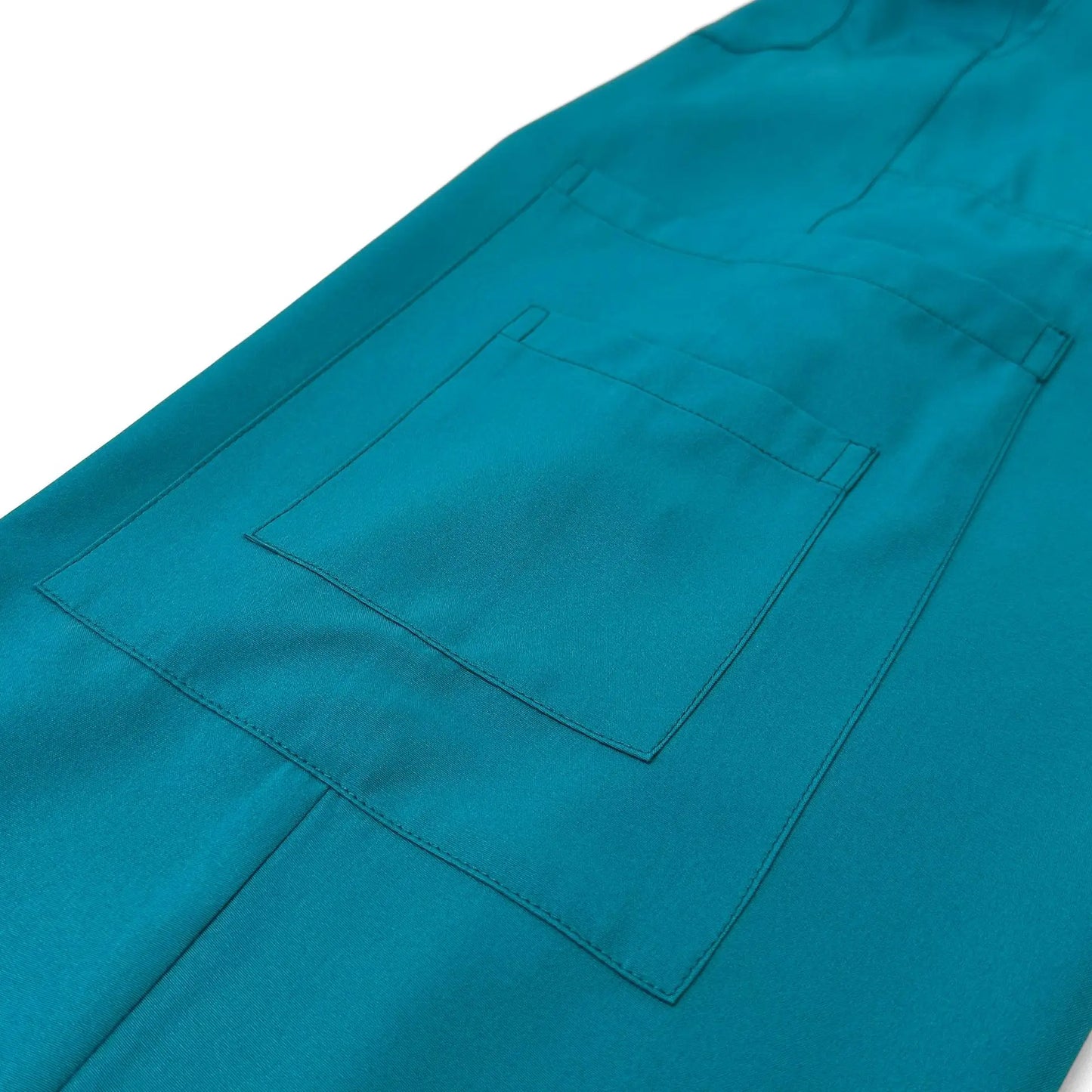 Elastic quick-dry scrub top, men's and women's surgical scrubs for doctors, beauty salon operating room scrub uniforms