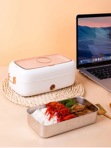 USB Electric Heated Lunch Box Stainless Steel School Student Travel Picnic Car 12V 24V Heating Food Warmer Container 220V Office