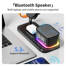 Qi2.2 25W 5 in 1 Magnetic Wireless Charger Stand Bluetooth Speaker Fast Charging For iPhone Multi Device Compatibilityz