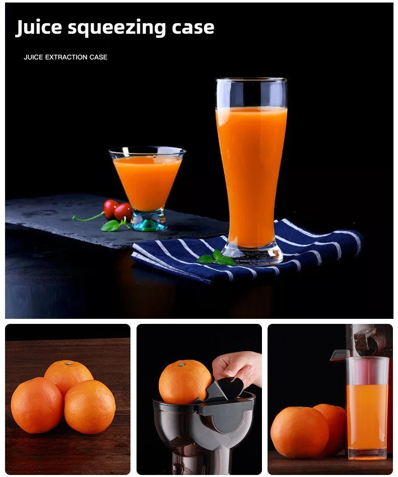 220V Cold Press Juicer Home Slag Separation Ginger Fruit Vegetable Juice Extractor Multifunctional Fruit Slow Juicer Automatic