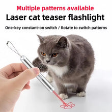 3-in-1 Laser Pen Cat Teaser, Purple Light Illumination Laser Infrared USB Moon Light Cat Toy