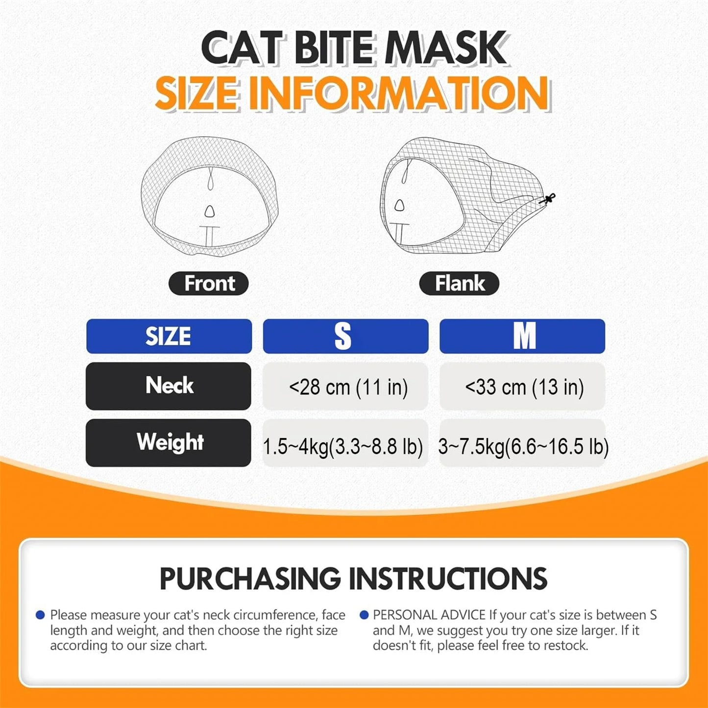 Pet Cat Anti Bite Muzzles Adjustable Breathable Safe Fit Head Cover Mask Cats' Nail Trimming Bath Beauty Grooming Supplies 1pc