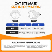Pet Cat Anti Bite Muzzles Adjustable Breathable Safe Fit Head Cover Mask Cats' Nail Trimming Bath Beauty Grooming Supplies 1pc