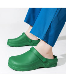Non-Slip Closed-Toe Operating Room Slippers, Medical Closed-Toe Slippers, Hospital Clogs, Surgical Shoes for Departments, Dual-Use