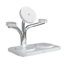 5 IN 1 15W Dual Phone Watch Magnetic Wireless Charger Fast Charging For iPhone 17~12 Samsung Apple/Galaxy Watch Aipods Pro/Buds
