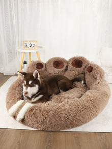Fluffy Dog Bed Winter Plush Kennel Accessories Pet Products Large Dogs Beds Bedding Sofa Basket Small Mat Cats Big Cushion Puppy