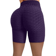 2026 Women's High Waist Bubble Sports Yoga Pants, Hip Lifting Slimming Elastic Five Point Shorts Outdoor Casual Shorts