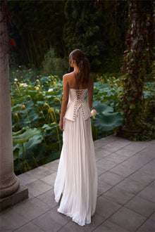 Elegant Sweetheat Pleat Lace A line Wedding Dresses  Corset Brial Grown 2025 Vestido De Noival customized
