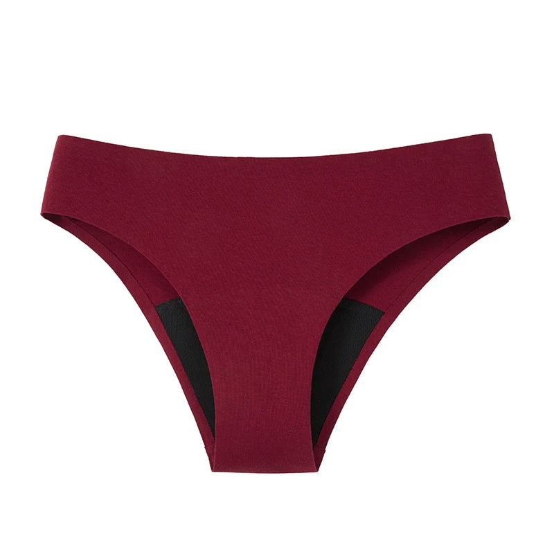 1Pcs Menstrual Briefs For Women Period Cycle Underwear Viscose Bamboo Cotton Panties 4-Layer Absorbent Leakproof Lady Lingerie