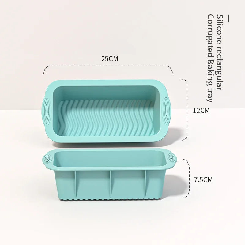 Silicone Cake Pan High Temperature Resistant Baking Mold Nonstick Jelly Cake Tray Reusable Pastry Mold Kitchen Baking Tools