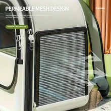 Large Capacity Breathable Mesh Portable Foldable Pet Carrier Backpack for Dog and Cat Outdoor Travel Camping Hiking Supplies