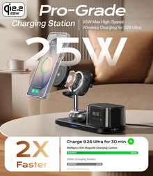 5 in 1 25W Magnetic Wireless Charger Stand Bluetooth Speaker Fast Charging For iPhone 12-17 Pro Max Apple watch 11-2 SE Airpods