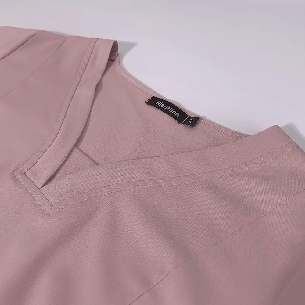 High-quality Thickened New Slim Operating Room Medical Uniform Set Short-sleeved Nurse Nursing Accessories Surgical Gown XS-XXL