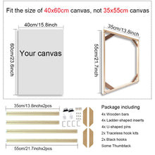 35x55 40x60 45x65cm Wall Art Painting Frame Wooden Frames for Canvas Oil Painting Diamond Painting Frames Canvas Wood Wall Frame