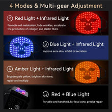 2026/Notime Led  Facial Mask Silicone 3 Color Red Blue Light Therapy Mask
