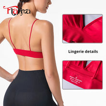 Flarixa Triangle Cup Deep V Neck Bralettes Camisole Bra for Woman Yoga Top Corset With Push Up Effect Soft Underwear Lingerie