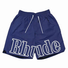 High Street Trend Rhude Casual Shorts Hip-hop Men Women Loose Breathable Quick Drying Mesh Sports Shorts