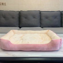 Large Plush Dog Bed & Cat Mat, Deep Sleeping Warm Soft Cushion, Calming Pet House for Small Dogs, Puppy, Chihuahua