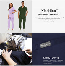 Niaahinn Dental Clinic Medical Scrubs Jackets Men Women Pet Veterinary Work Clothes Solid Color Nurse Scrubs Uniforms Wholesale