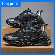 Men Sports Shoes Breathable Mesh Thick Sole Shock-absorbing Anti Slip Outdoor Fitness Shoes New Durable Light Running Shoes