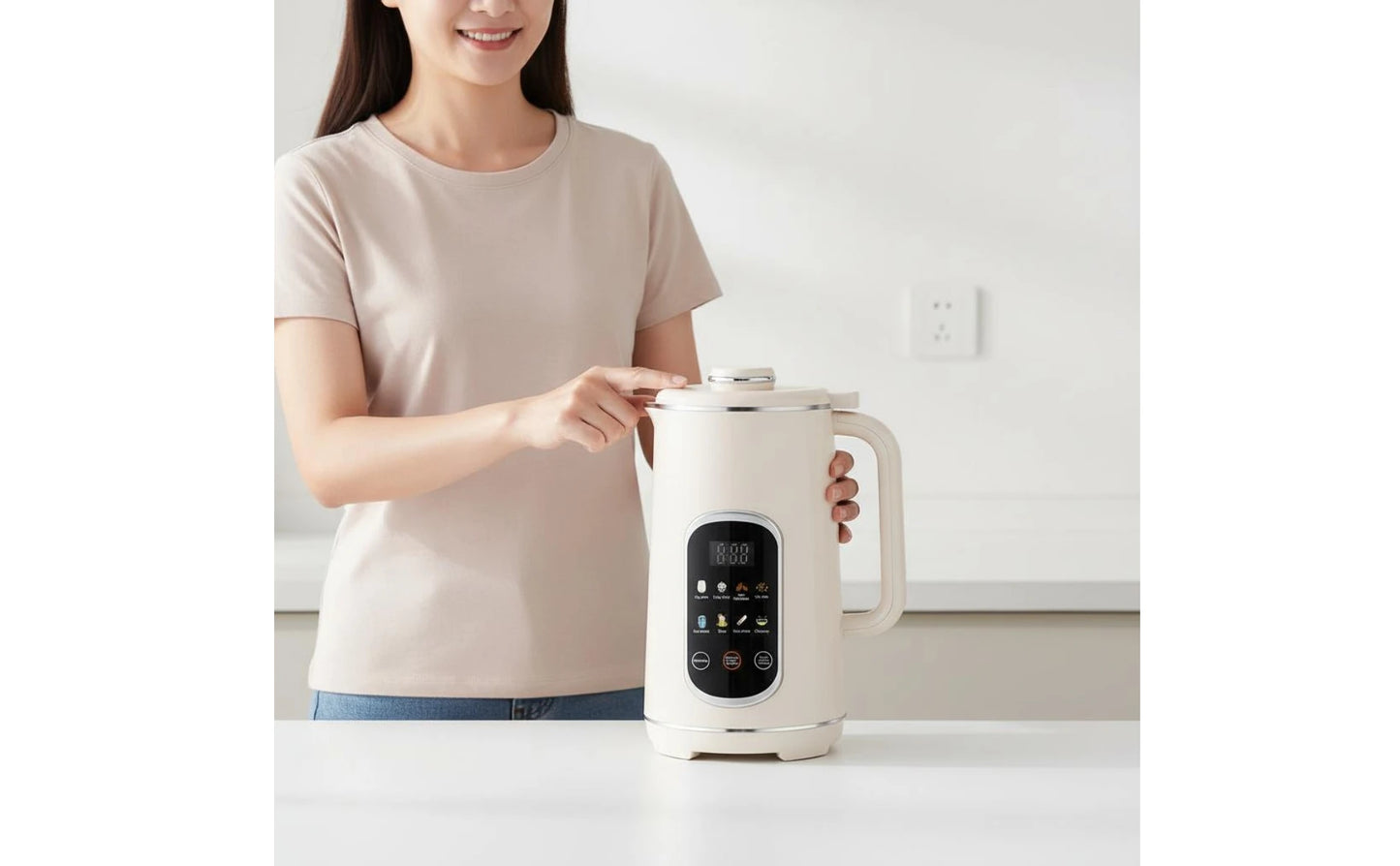 Automatic Soy Soy Milk Appliance 8-in-1 Multifunctional Multifunction Blender Soybean Milk Machine No Filtering Blender
