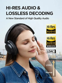 1MORE SonoFlow Pro HQ51 ANC Headphones Bluetooth 5.4 Hi-Res LDAC 40mm DLC Driver 42dB QuietMax ANC 100H Battery Over-Ear Headset