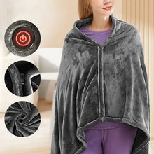 New USB Electric Heated Blanket 3 Heating Levels Fleece Heated Blanket Wearable Heating Lap Blanket for Household and Office