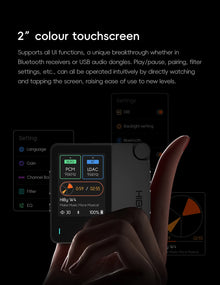 HiBy W4 3.5mm 4.4mm Wireless Audio HiFi Headphone Amplifier USB DAC Bluetooth 5.4 QCC5181 AC7923B DSD512 CS43198*2 CarPlay LDAC