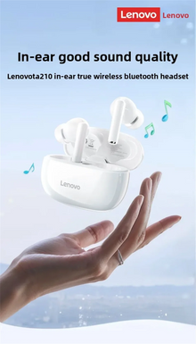 Lenovo TA210 Bluetooth Wireless Headphones Built In Microphone Charging Port Noise Isolating Comfortable Over Ear Headset C New