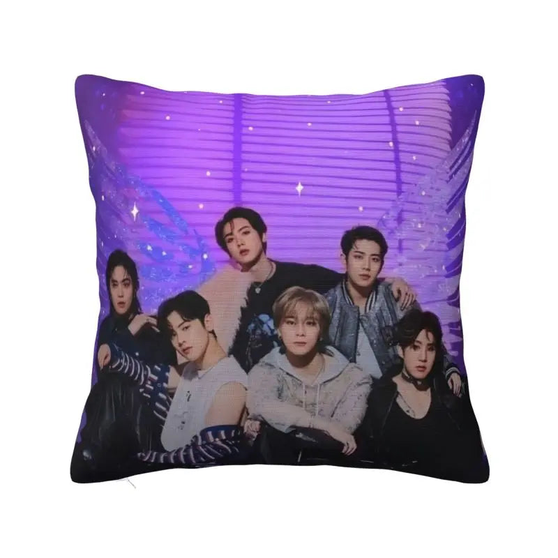 Custom Kpop Astros MJ Jinjin Cha Eun Woo Yoon San Ha Rocky Throw Pillow for Living Room Modern Cushion Cover Velvet Pillowcase