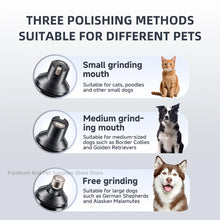Electric Dog Nail Grinder Pet Nail Clipper USB Rechargeable Pet Nail Trimmers Painless with Polisher Wheel for Small/Large Pets