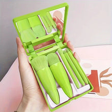 10pcs Pink Makeup Brush Set for Beginners Mini Portable Foundation Eyeshadow Brushes with Crystal Handle Includes Brush Pouch