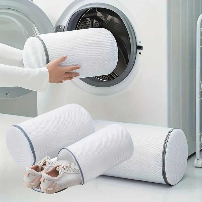 Sac de lavage de chaussures polyvalent - Sac de lavage en maille durable pour baskets, chaussures de course, chaussettes et soutiens-gorge avec fermeture éclair, sac de lavage