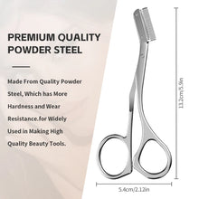 Eyebrow Trimmer Stainless Steel Makeup Tools Eyebrow Remover Machine Shaper Professional Eyebrow Trimmer Scissors with Combs