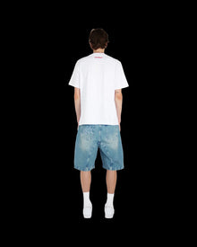 Vintage Y2k Men Women Harajuku Short Jeans Washed Embroidery American Retro Man Denim shorts Summer Loose Hip Hop Streetwear