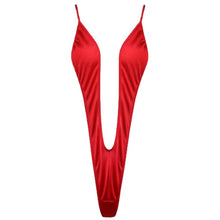 Women Sexy Lingerie Bodysuit Swimsuit Tempt Backless Deep V Bikini High Stretch Three-Point  Bikini Swimsuit Clubwear