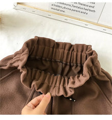 Fashion Autumn Winter Woolen Shorts Women 2025 High Waist New In Retro Elegant Short Pant Korea Loose Solid Trouse Casual Street