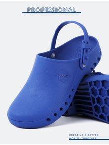 Medical Shoes Clogs with Chip Slot Hospital Foot Wear strap Unisex Wear-Resistant Non-slip High Temperature Disinfection Slipper