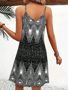 Women's Strappy Summer Dress,Simple Sleeveless Floral Sundress, Beach V-Neck Dress for summer clothes,Casual summer outfits