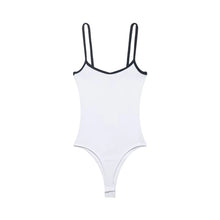 2026 Summer New Women's Sensational Clothing Spicy Girl Style Round Neck Contrasting Color Edge Bottom Strap jumpsuit
